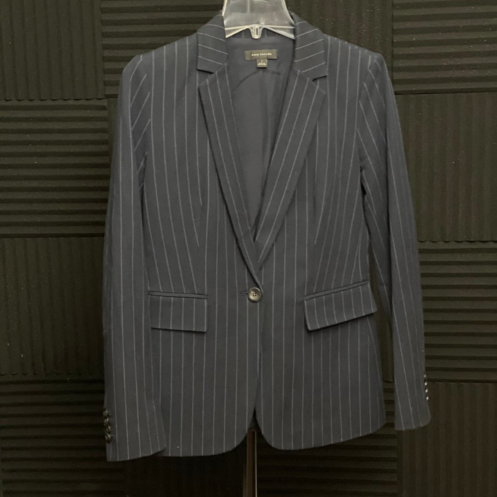 Ann Taylor Pinstripe Blazer